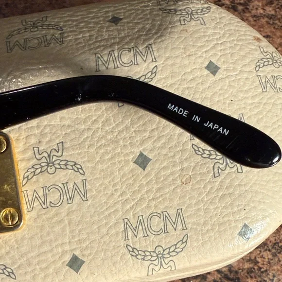 MCM Ivory Sunglasses with Black Accents - Picture 6 of 14